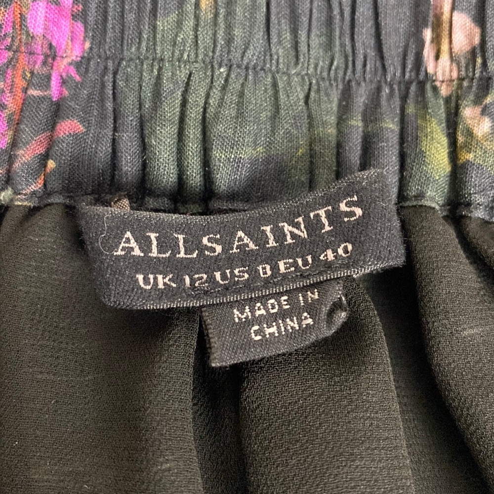AllSaints Asta Heligan Linen Blend Skirt - Picture 8 of 12